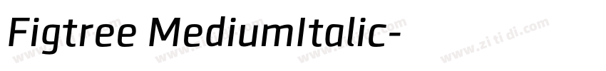 Figtree MediumItalic字体转换